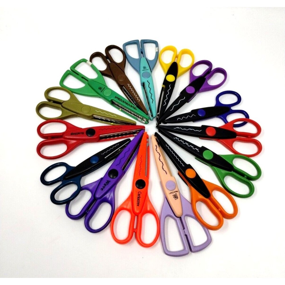 Lot 15 Scrapbooking Edger Scissors 3‎  PROVO 12  UNBRANDED Supplies Paper Art